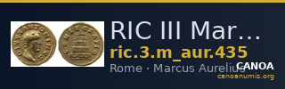 RIC III Marcus Aurelius 435 — CANOA