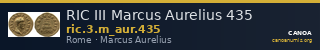 RIC III Marcus Aurelius 435 — CANOA
