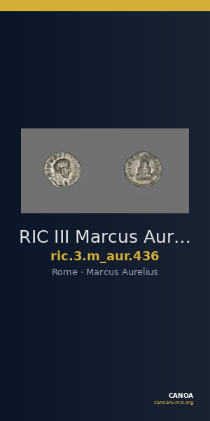 RIC III Marcus Aurelius 436 — CANOA