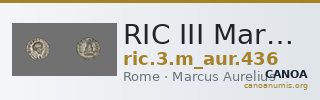 RIC III Marcus Aurelius 436 — CANOA
