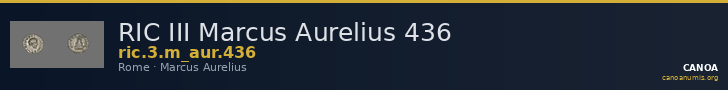 RIC III Marcus Aurelius 436 — CANOA