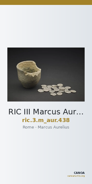 RIC III Marcus Aurelius 438 — CANOA
