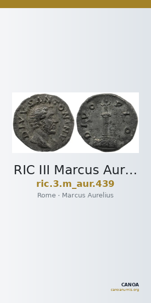 RIC III Marcus Aurelius 439 — CANOA