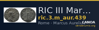 RIC III Marcus Aurelius 439 — CANOA