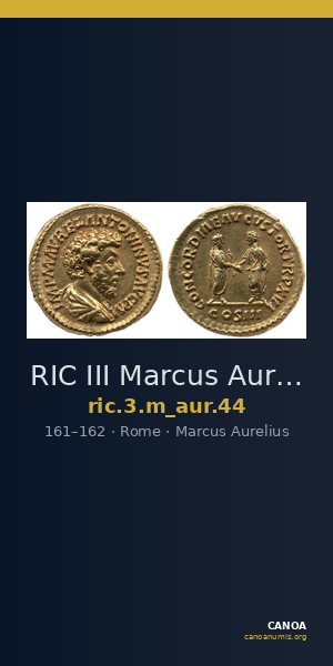 RIC III Marcus Aurelius 44 — CANOA