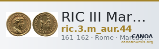 RIC III Marcus Aurelius 44 — CANOA