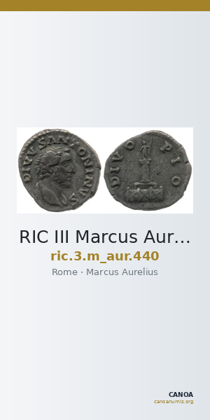 RIC III Marcus Aurelius 440 — CANOA