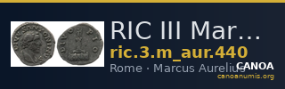 RIC III Marcus Aurelius 440 — CANOA
