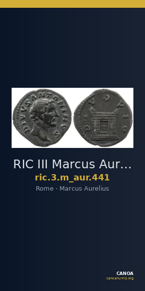 RIC III Marcus Aurelius 441 — CANOA