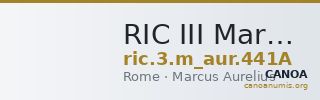 RIC III Marcus Aurelius 441A — CANOA