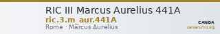 RIC III Marcus Aurelius 441A — CANOA