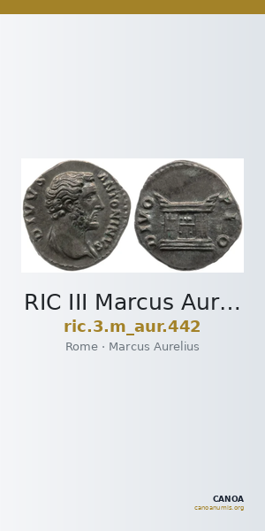 RIC III Marcus Aurelius 442 — CANOA