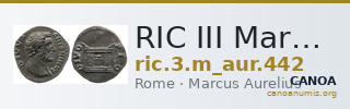 RIC III Marcus Aurelius 442 — CANOA
