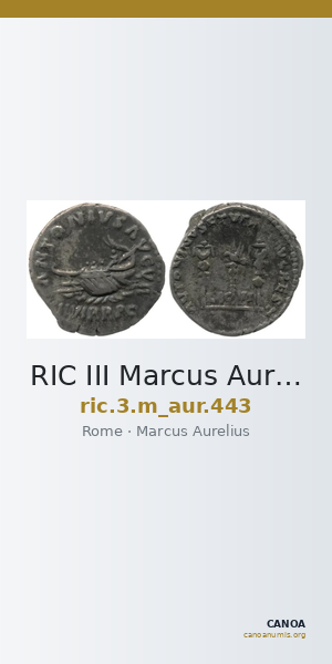 RIC III Marcus Aurelius 443 — CANOA