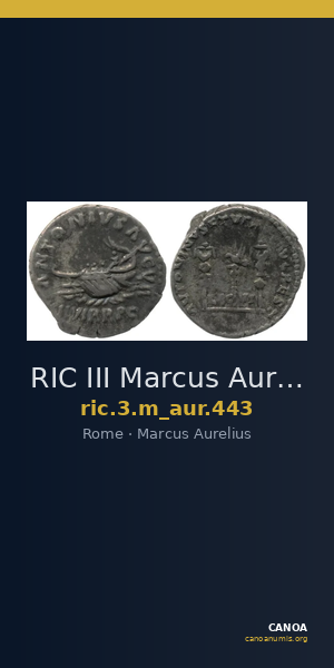 RIC III Marcus Aurelius 443 — CANOA