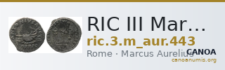 RIC III Marcus Aurelius 443 — CANOA