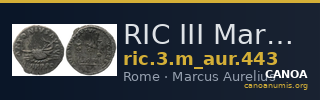 RIC III Marcus Aurelius 443 — CANOA