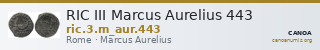 RIC III Marcus Aurelius 443 — CANOA