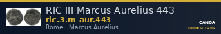 RIC III Marcus Aurelius 443 — CANOA