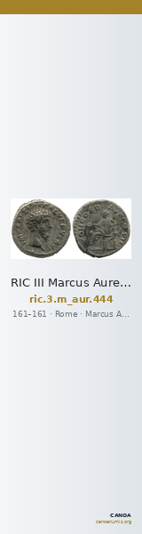 RIC III Marcus Aurelius 444 — CANOA