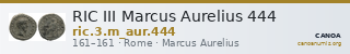 RIC III Marcus Aurelius 444 — CANOA