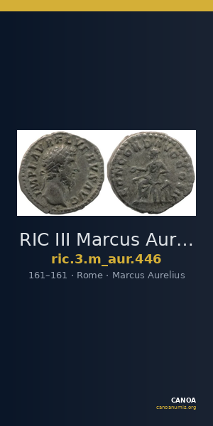 RIC III Marcus Aurelius 446 — CANOA