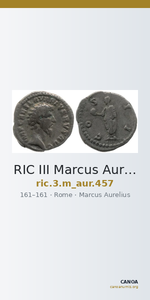 RIC III Marcus Aurelius 457 — CANOA