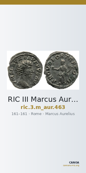 RIC III Marcus Aurelius 463 — CANOA