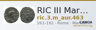 RIC III Marcus Aurelius 463 — CANOA