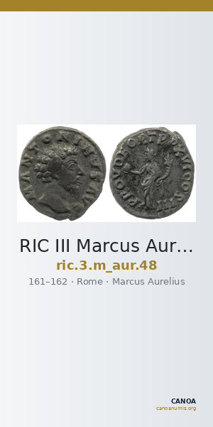 RIC III Marcus Aurelius 48 — CANOA