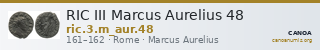 RIC III Marcus Aurelius 48 — CANOA