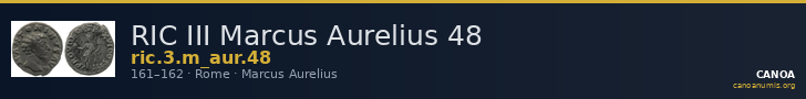 RIC III Marcus Aurelius 48 — CANOA
