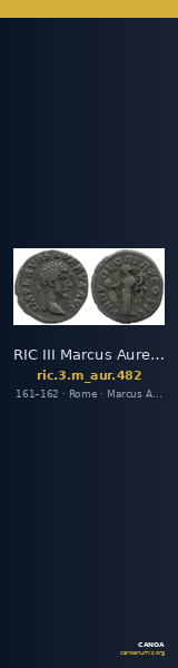 RIC III Marcus Aurelius 482 — CANOA