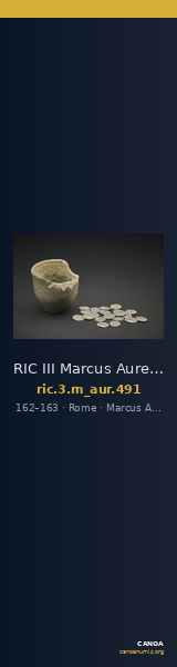 RIC III Marcus Aurelius 491 — CANOA