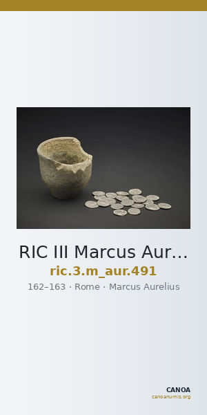 RIC III Marcus Aurelius 491 — CANOA