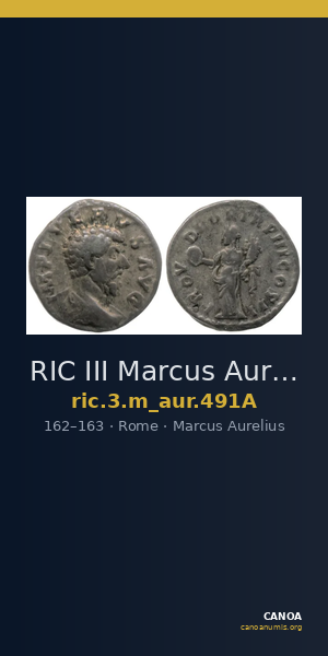 RIC III Marcus Aurelius 491A — CANOA