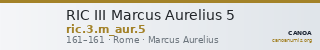 RIC III Marcus Aurelius 5 — CANOA