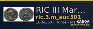 RIC III Marcus Aurelius 501 — CANOA
