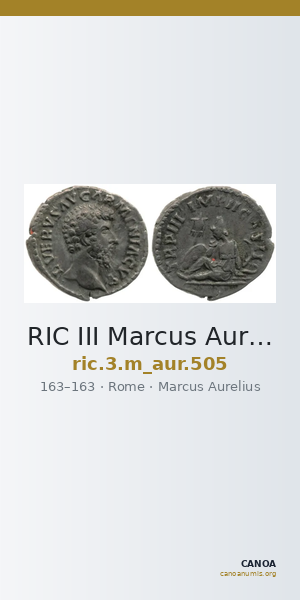 RIC III Marcus Aurelius 505 — CANOA