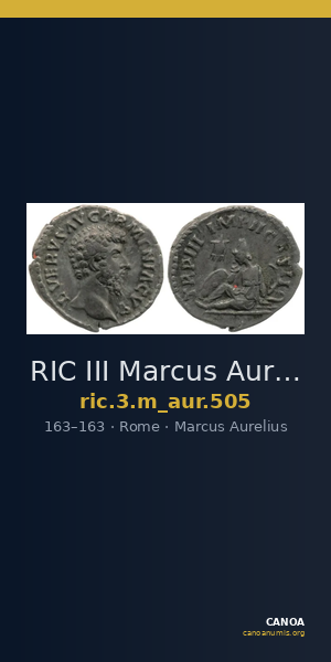 RIC III Marcus Aurelius 505 — CANOA