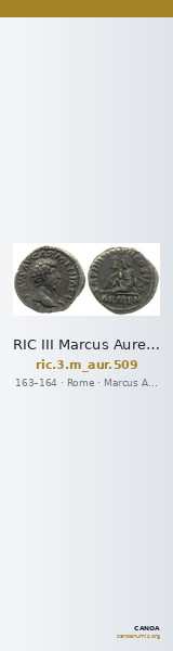 RIC III Marcus Aurelius 509 — CANOA