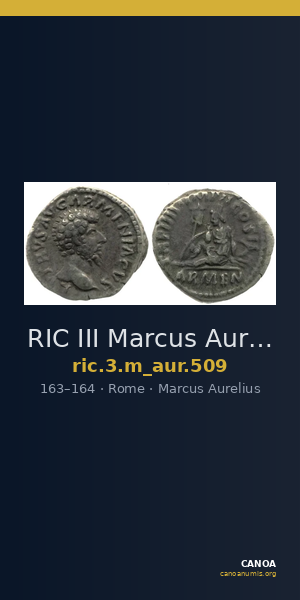 RIC III Marcus Aurelius 509 — CANOA