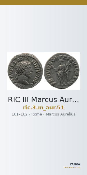 RIC III Marcus Aurelius 51 — CANOA