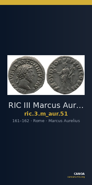 RIC III Marcus Aurelius 51 — CANOA