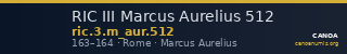 RIC III Marcus Aurelius 512 — CANOA