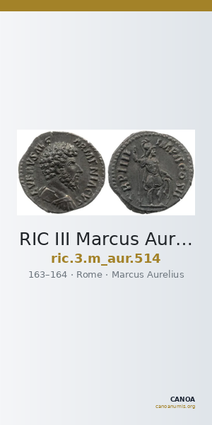RIC III Marcus Aurelius 514 — CANOA