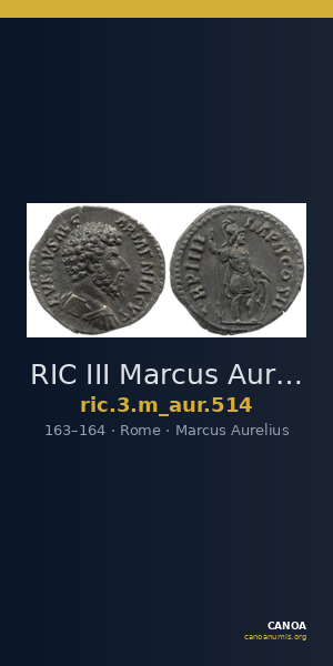RIC III Marcus Aurelius 514 — CANOA