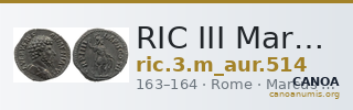RIC III Marcus Aurelius 514 — CANOA