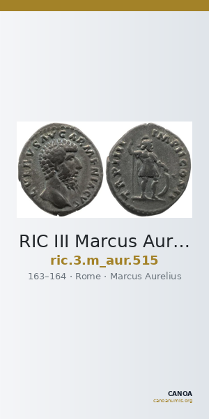 RIC III Marcus Aurelius 515 — CANOA