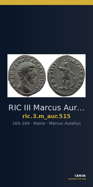 RIC III Marcus Aurelius 515 — CANOA